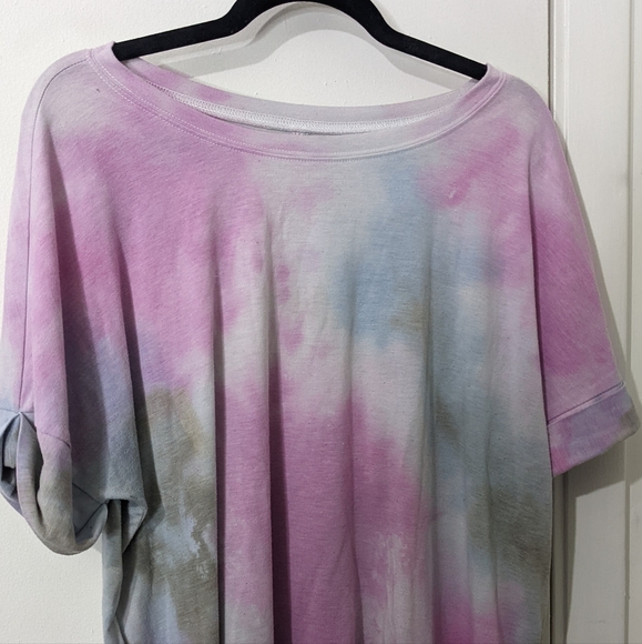 Tie dye purple and blue t-shirt - Picture 2 of 3